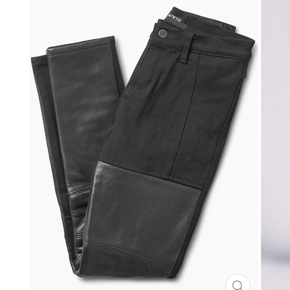 ATWYLD Shred leather and stretch denim motorcycle pants - Picture 4 of 5